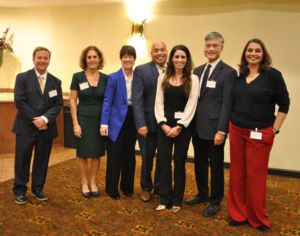 A group of judges standing together.